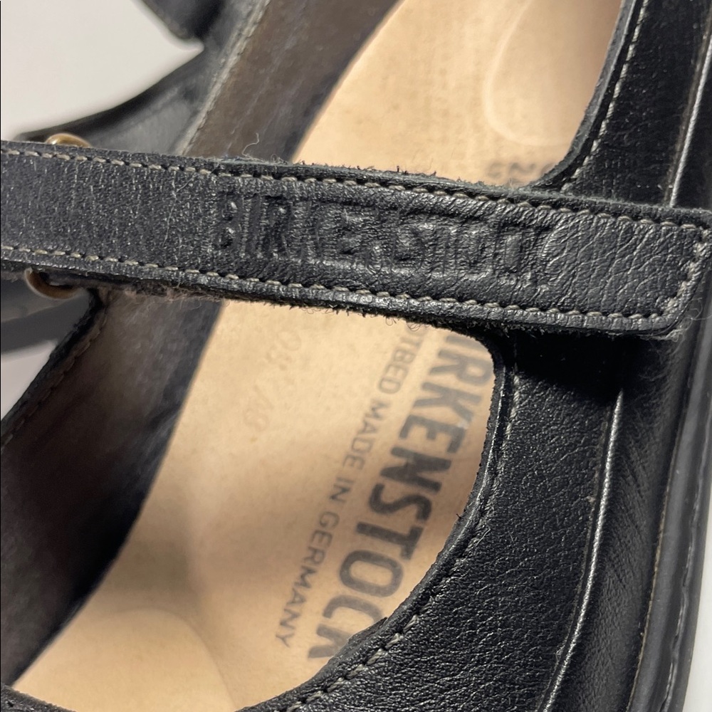 Birkenstock Black Leather Flats - Picture 10 of 16